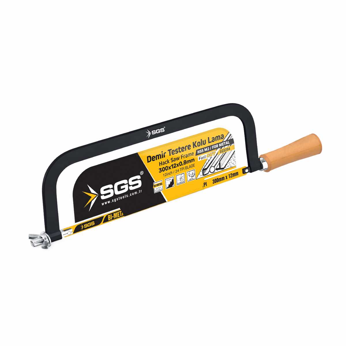SGS204 DEMİR TESTERE KOLU LAMA (GENİŞ AĞIZLI)